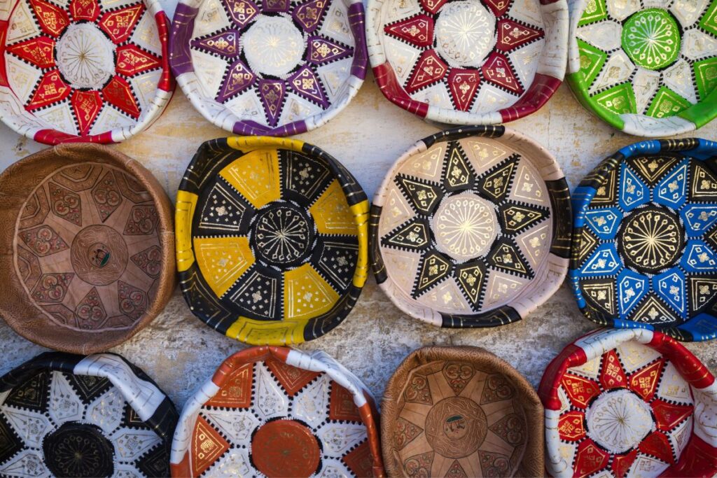 Moroccan leather goods