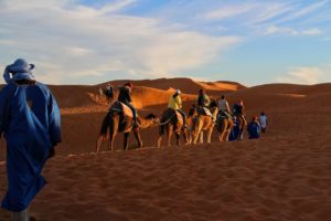 Camel trekking in Morocco